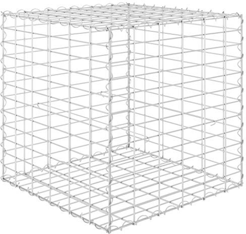Tidyard Würfel Gabionen Hochbeet Gabionen Pflanzkorb Hochbeet Steinkorb Blumenkasten Steingabione Steinkorb Gabionen Drahtkörbe Stahldraht 60x60x60 cm