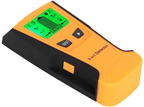 Fdit Buscador de Detector de Metal/Cable de CA 3 en 1, Dispositivo de detección de escáner de Pared portátil, Pantalla LCD, Piezas de humidificador, Uso Industrial doméstico(Naranja)