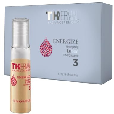 Thermal ENERGIZE 3 – Loción ENERGIZANTE 6 x 12 ml – Tratamiento térmico para cabellos débiles que tienden a la caída