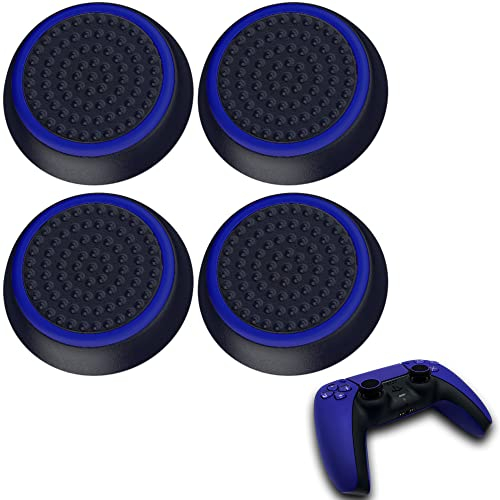 MatoSan Thumbstick Silikon Kappen – kompatibel mit PS5 & PS4 Controllern – Grip Aufsätze für präzise Steuerung – rutschfeste Stick Caps – Gaming Zubehör (4 Stück SpaceSan Purple)