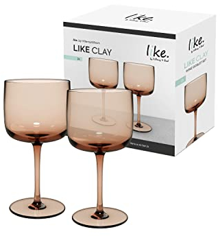 like. by Villeroy & Boch – Like Glass Weinglas Braun, Spülmaschinenfest, Gläser, Weingläser, Trinkgeschirr, Kristallglas