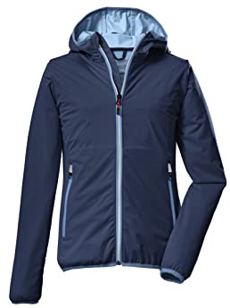 Killtec Mädchen 2-Lagen-Funktionsjacke/Outdoorjacke mit Kapuze, packbar KOS 229 GRLS JCKT; dunkelblau, 140, 39647-000