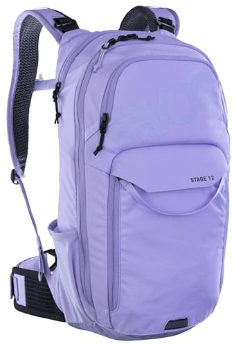 EVOC STAGE 12, Backpack (verstellbare Schultergurte durch BRACE LINK, AIR FLOW CONTACT SYSTEM, inkl. Trinkblasenfach, Werkzeugfach und Komprimierungsgurte, One Size)