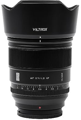 Viltrox 27 mm F1.2 Pro Level APS-C Auto Focus, compatible avec les appareils photo Fuji X-Mount X-A7 X-E2S X-E3 X-E4 X-H1 X-H2 X-H2S X-Pro2 X-Pro3 X-S10 X-T1 X-T1 X-T1 IR X-T10 X T100 X-T2 X-T200