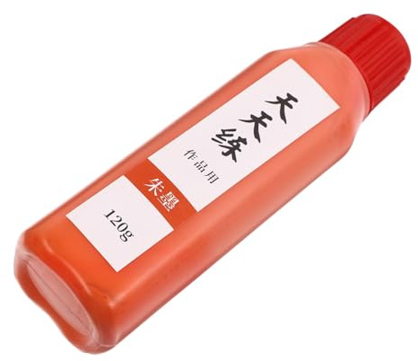 COHEALI 1 Encrer Encre Pour Stylo Plume Encre De Chine Rouge Encre Chinoise Sumi Fournitures De Calligraphie Encre De Peinture Traditionnelle Encre De Calligraphie Liquide