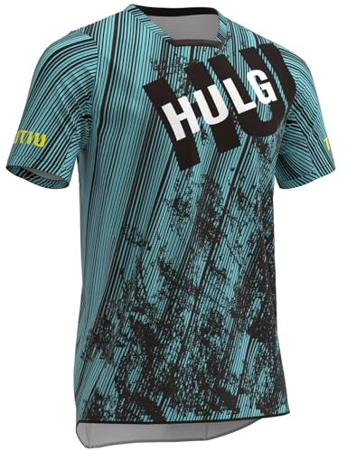 MTB-Trikot,Fahrradtrikot Herren Kurz,fahrradshirts Herren Kurz,MTB Tshirt,atmungsaktives Material, Schnell Trocknend,antibakteriell,Geeignet Für Viele Outdoor-Sportarten