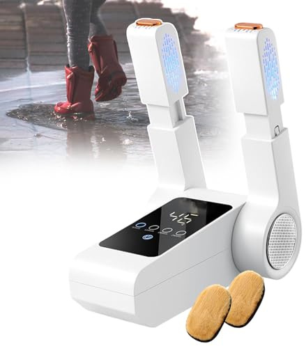 smafoseedding Electric Boot Warmer Machine,Adjustable Rack Shoe Dryer,Timer Shoe Dryer,Folding Design & Quick Drying,For Sweaty Shoes/Hats/Glove/Sock,With LED Display,Easy To Clean