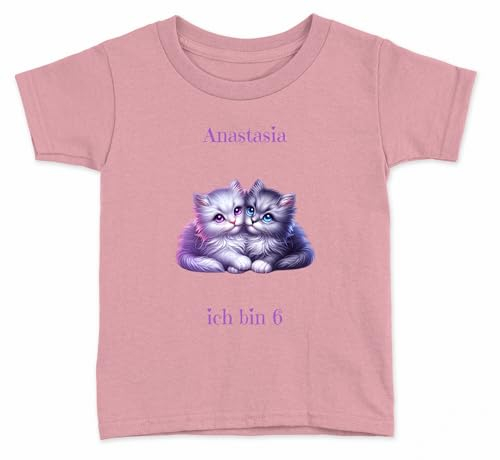 Personalisiertes Bügelbild Katze Zwillinge für einen Besonderen Menschen in Ihrem Leben zum selber Aufbügeln mit Wunsch Namen Text Mädchen Junge Frau Mann UNISEX Transfer