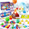 JOPSHEEN 70 Experimentos para Niños Científicos Juguete Educativo Regalo Ideal - Kit de Experimentación en Química, Electricidad, Colores, Volcanes