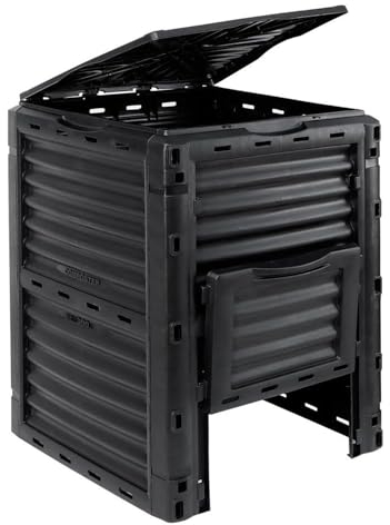RIXANT Large Compost Bin, Garden Patio Outdoor Compost Bin, 80 Gallon/300 Liter Four Seasons Rapid Studio Composter