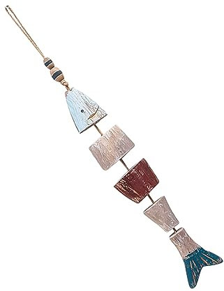 Alipis 1stück Rustikale Handgefertigte Holzfisch Dekoration Für Zuhause Antik Stil Und Tischschmuck Für Und Schlafzimmer Blau Fisch Cluster