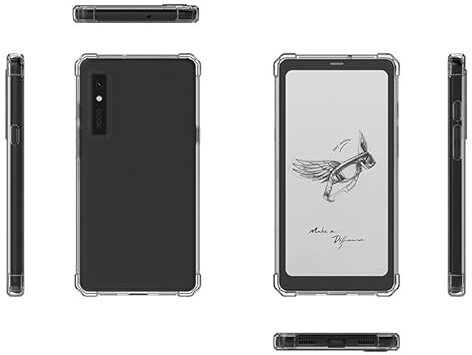 Funda para Onyx Boox Palma/Boox Kant/Boox Kant 2 Mobile ePaper Case Clear 15.6 cm E Ink e-Reader Cover Smart Slim Light TPU Transparente Soft Back Cover para Onyx Boox Phone Case (transparente)