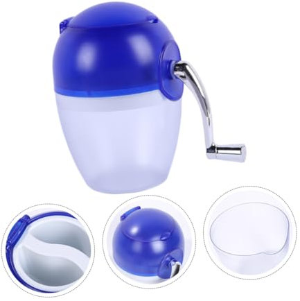 jojofuny Manual Ice Crusher Portable Hand Crank Shaved Ice Maker for Home Use Random Color Options