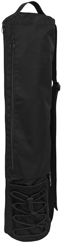 OMNANA Muse Yoga Bag – geräumige Yogamatte-Tasche mit verstellbarem Schultergurt & Tragegriff, Mesh-Fächer, Karabiner & stylishes Mythos-Black Design