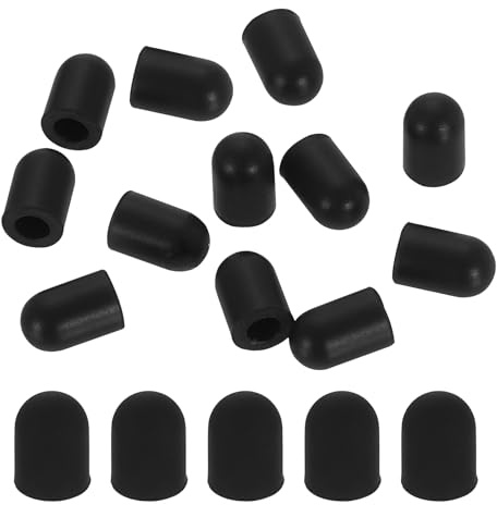 PATIKIL 5.5mm (0.22) Stylus Pen Tips, 50Pcs Conductive Rubber Capacitive Touch Screen Pens Tip for Mobile Phones Computers Tablets E-readers Smart Drawing Boards, Black