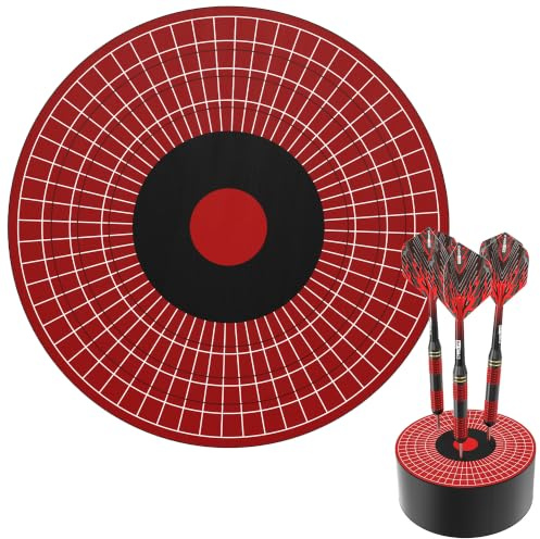 CyeeLife Mini Dart Dock - Dartpfeile Halterung - Dartscheibe Form Premium Sisal Dartständer - Stilvolle Dartpfeile Halterung für Sichere Aufbewahrung - Professionelles Dartscheibe Zubehör
