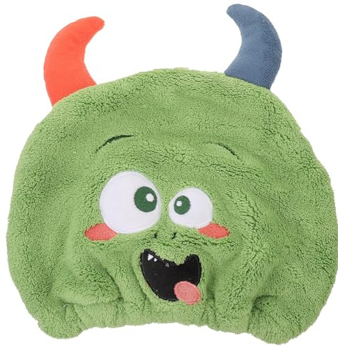 TOYZFRIENDY Haartrockenhaube Saugt Wasser Schnell Baumwolle Haarturban Haarwickel für Nasses Haar Cartoon Design Leichtes Handtuch für Reisen