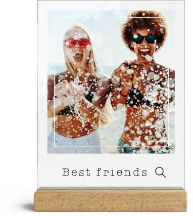 CHRISCK design Foto auf Acrylglas selbst gestalten - personalisierte Geschenke für beste Freundin Freund oder Familie - Fotogeschenk Frauen & Männer zum Geburtstag - Geschenkideen Wandbild