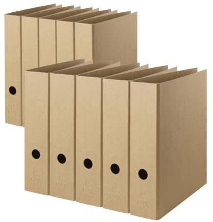 Eco-Ordner Eazy A4 | Breit und Schmal, Natur Kraft | Minimalistisches Design aus umweltfreundlichen Materialien