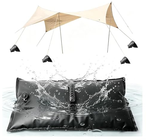VSAQLNWZ Pesi per Gazebo, Alta capacità Zavorre, Pieghevole E Portatile Zavorra Adatto Come Peso per Archi di Palloncini E per Trampolini,4pc-8kg