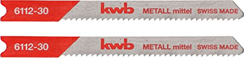kwb HSS Stichsägeblätter für Metall mit Einnockenschaft (T-Schaft), optimale Standzeit, stahlblanke Oberfläche, vibrationsarm, für feine Schnitte