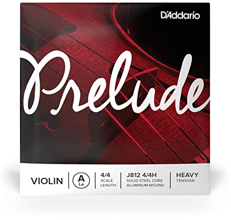 D'Addario Prelude Geigensaiten - Saiten für Violine - Geige 4/4 - Violine Saiten (A), 4/4, straffe Spannung