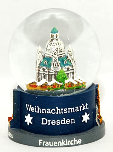 Minium Collection Souvenir Schneekugel Weihnachtsmarkt Dresden Striezelmarkt 65mm Durchmesser - 30020 Schüttelkugel Schwibbogen Weihnachtspyramide