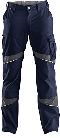 KÜBLER ACTIVIQ Hose HIGH PSA 2 – Hose mit ergonomischer Linienführung und Knieschutztaschen aus Cordura® dunkelblau/anthrazit Gr. 27