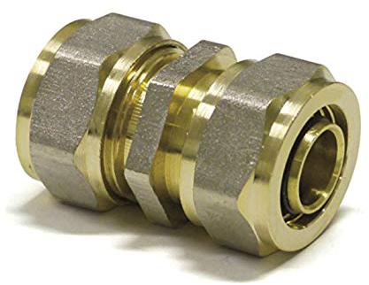 Connecteur droit égal 16 mm–16 mm. Ajustement compressif.