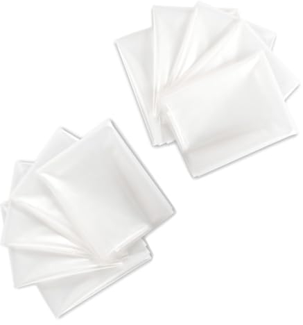 Diamwood Sacs de Récupération à Copeaux et Poussières de Bois - 10 pièces - Diamètre 500 mm - Dimensions 785 mm x 1400 mm - Épaisseur 150 microns - Plastique Transparent