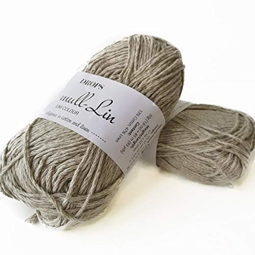 Drops Bomull-Lin Uni Color 50g - 11 beige