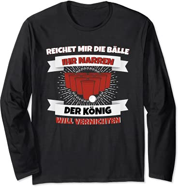 Beer Pong Trinkspiel Party Beerpong geschenk Langarmshirt