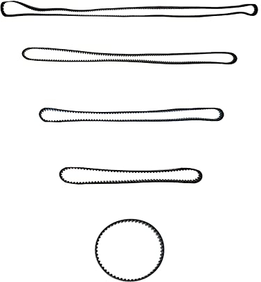 QWORK 5 Pcs GT2 Cinghia Dentata ad Anello Chiuso Cinghia di Gomma 6mm Larghezza Adatto per Stampante 3D 110mm 200mm 300mm 400mm 610mm