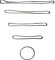 QWORK 5Pcs Correas dentadas cerradas GT2 de goma, 6mm de ancho, para impresora 3D 110mm 200mm 300mm 400mm 610mm