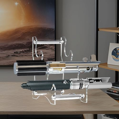 WANLIAN Lichtschwerthalter ,Lichtschwert Display Ständer,Lichtschwert-Kollektion Acryl Regal, Lichtschwerter ausstellen(Transparent)