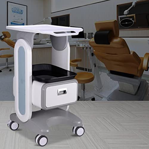 GUNEL Mobiler medizinischer Wagen mit Schubladen, um 360° drehbare Räder, Aufbewahrungswagen für medizinische Dienstprogramme für Krankenhaus, Zahnklinik, Labor, Schönheitsbüro (Size : 1 Drawer)