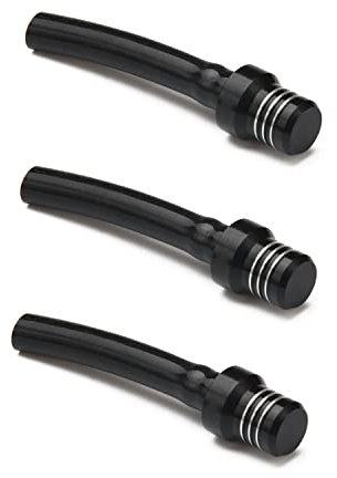 Válvula Tapa Tanque Combustible 3 uds, ventilación Tanque Gasolina Moto, Manguera ventilación Aire Tapa Combustible Transpirable para Pit Dirt Bike ATV Todoterreno-Negro