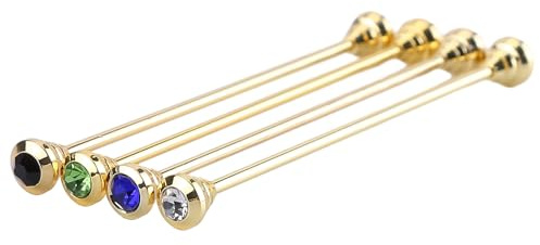 iSpchen Kragennadel Klassische Krawattennadel Pins Brosche Clip Krawatte Kragen Pin Gold Kragen Bar Pins Anspruchsvolle Geschenke für Männer,#02