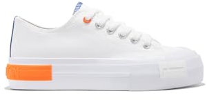 D.Franklin Zapatillas Mujer Casual One Way Low Summer Club Blanco - Zapatillas de Vestir para Mujer - Moda Casual - Talla (36) - Modelo One-Way