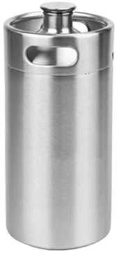 Barril casero Growler de Barril de Cerveza, minibarriles de Barril de Cerveza Artesanal de 2L/3,6l/4L/5L, contenedor dispensador de Cerveza carbonatada para Barbacoa/Fiesta Cerveza elaborada(3.6L)