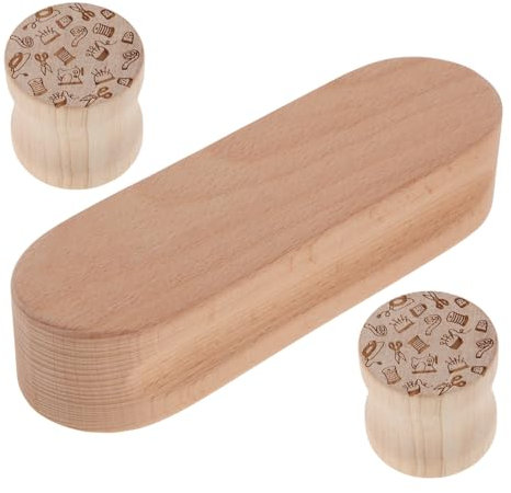 PLAFOPE Nähen Drucklineal Quiltblock Aus Holz Flachnahthilfe Dampfwerkzeug Bügelhilfe