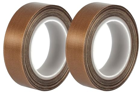 VINEST 2 Volumi Teflon Idraulico 13mm x 10m, PTFE Nastro Adesivo Alte Temperature Resistente Fino a 240℃, Nastro Autoagglomerante Antistatico, Nastro Isolante, per Macchina Sottovuoto