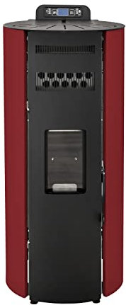 STUFE A PELLET ITALIA Boston 14 KW Canalizable WiFi | Estufa de pellets de aire ventilado, eficiencia 89% calefacción, 130 m², autonomía 15 h, programable, control WiFi 5 velocidades y potencias