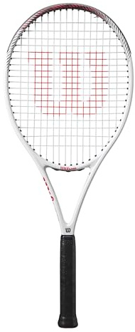 Wilson Racchetta da tennis Pro Staff Precision RXT 105, Per Precisione e Potenza, Controllo Migliorato, Struttura Leggera e Un'Impugnatura Confortevole, Colore: Bianco/Nero/Rosso, Taglia: 3