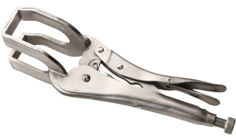 Pipe Welding Pliers - U Shaped Jaw Locking Welding Clamp, Locking Welding Pliers Counterpart Metal Face Clamp, Heavy Duty Pipe Pliers, Adjustable Pipe Pliers for Clamping Repairing