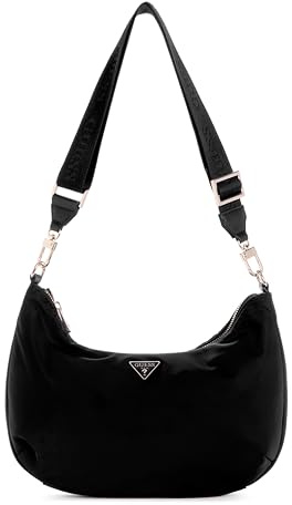 GUESS Gemma Hobo Umhängetasche, Schwarz