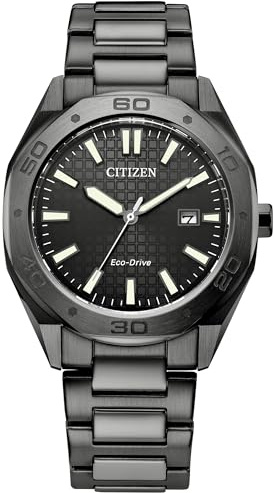 Citizen Orologio da uomo Eco-Drive Sport Casual Odyn orologio in acciaio inox 3 lancette, data