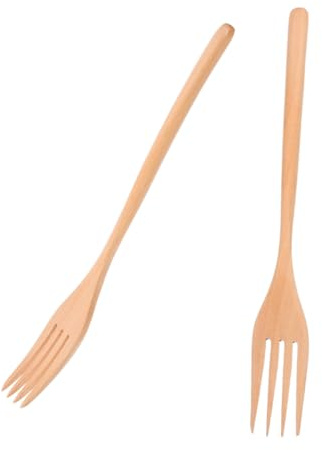 SOIMISS 2pièces Lot De Fourchettes Bois Fourchettes De Cuisine à Salade Pour Mélanger Servir Et Cuisiner