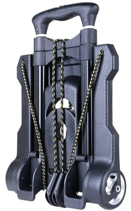 OUYUE Durevole Carrello Portapacchi Carrello Pieghevole A Mano for Lo Spostamento di Carrelli Portabagagli con Piattaforma Carrello con Ruote Portatutto
