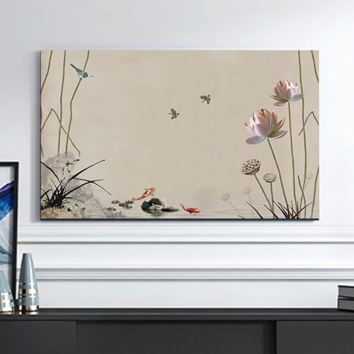HSTANGKY Funda Antipolvo Universal Para Televisores De 32 A 80 Pulgadas Para Interiores Protector De Pantalla LCD De Tejido Suave Antiarañazos Para Televisores Planos/curvos-flower2||40-43inch